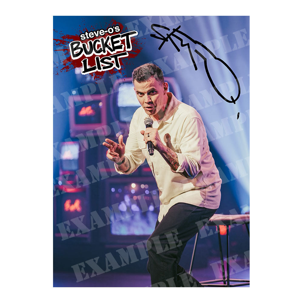 LIMITED EDITION BUCKET LIST SIGNED 8X10 POSTER
