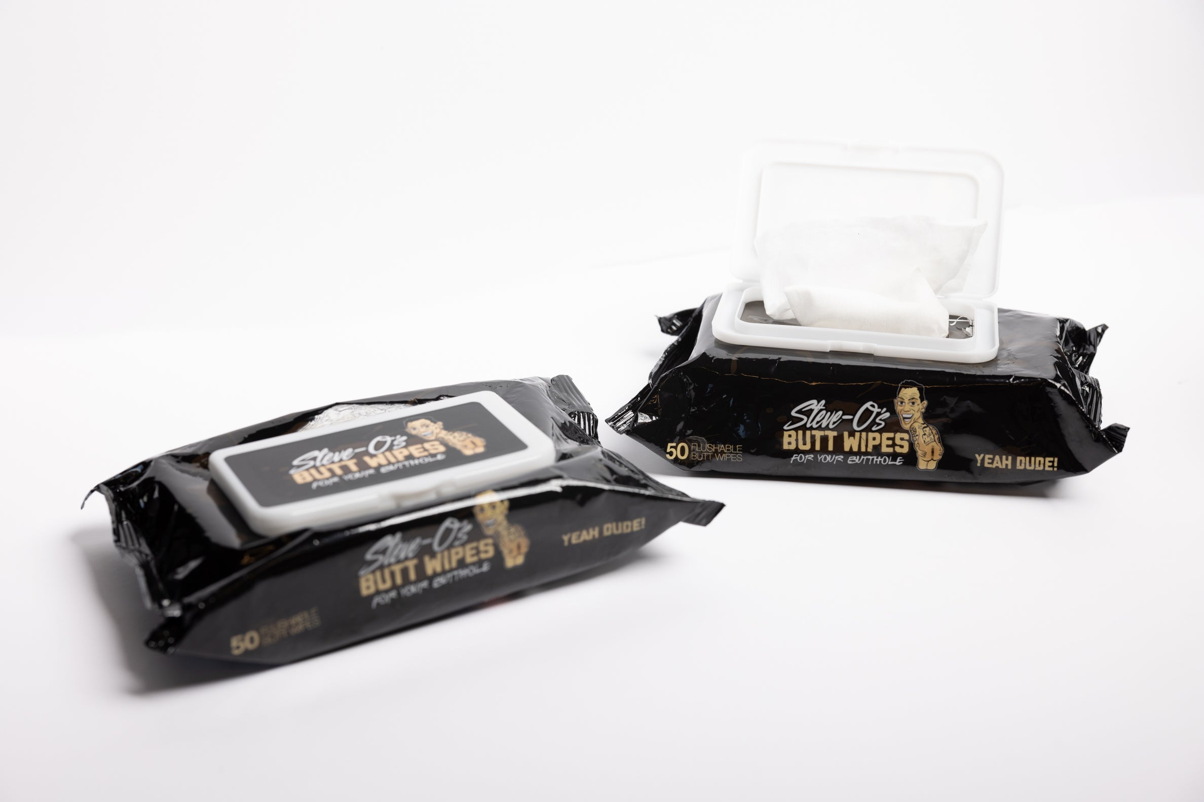 Flushable SteveO Butt Wipes